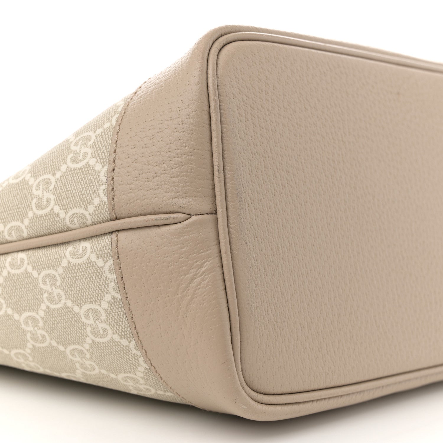 Gucci GG Supreme Monogram Textured Calfskin Medium Ophidia Shoulder Tote  Beige Mystic White Oatmeal 9 of 12