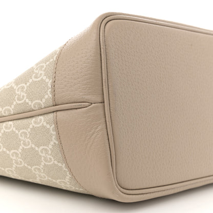 Gucci GG Supreme Monogram Textured Calfskin Medium Ophidia Shoulder Tote  Beige Mystic White Oatmeal 9 of 12