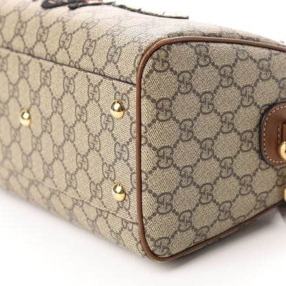 Gucci GG Supreme Monogram Bee Embroidered Small Boston Beige Tuscany 7 of 15