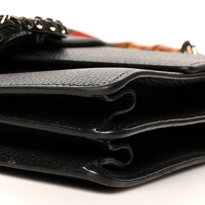 Gucci Dollar Calfskin Crystal Web Medium Dionysus Bamboo Top Handle Bag Black Black Diamond 11 of 14
