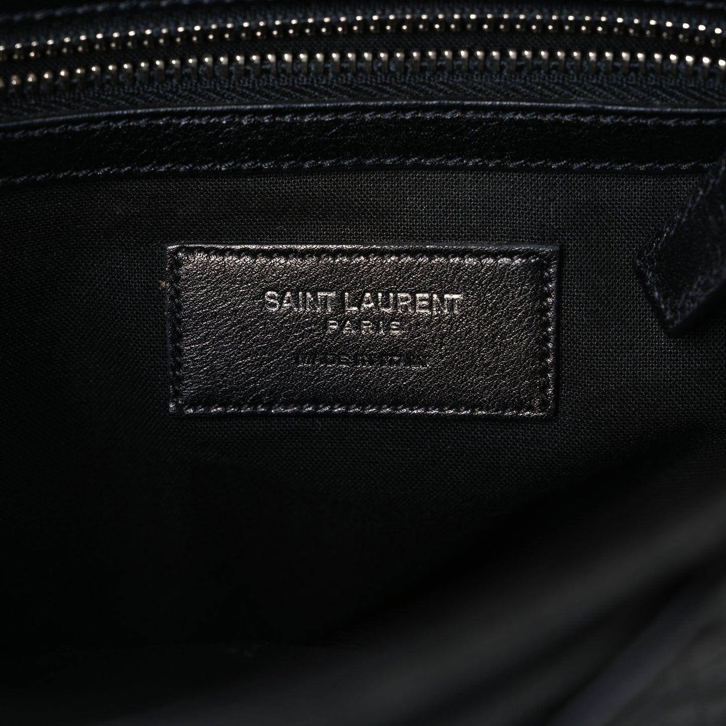 Crocodile Embossed Lambskin Festival Backpack Black