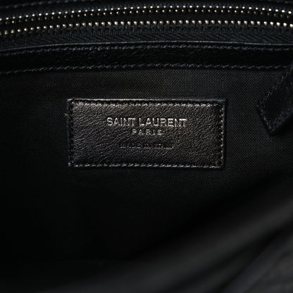 Saint Laurent Crocodile Embossed Lambskin Festival Backpack Black 6 of 10