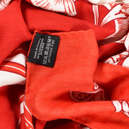 Hermes Cashmere Silk Bride De Cour Remix Scarf 140 4 of 4