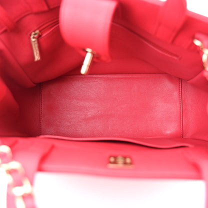 Chanel Caviar Quilted Small Business Affinity Shopping Bag Red 5 of 12