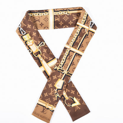 Louis Vuitton Silk Monogram Confidential Bandeau Brown 1 of 4