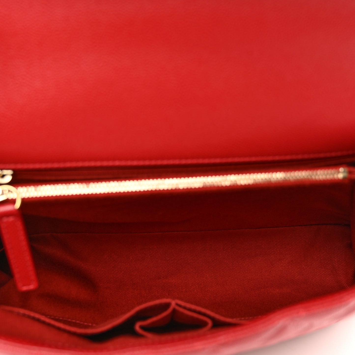 Caviar Quilted Medium Coco Handle Flap Dark Red