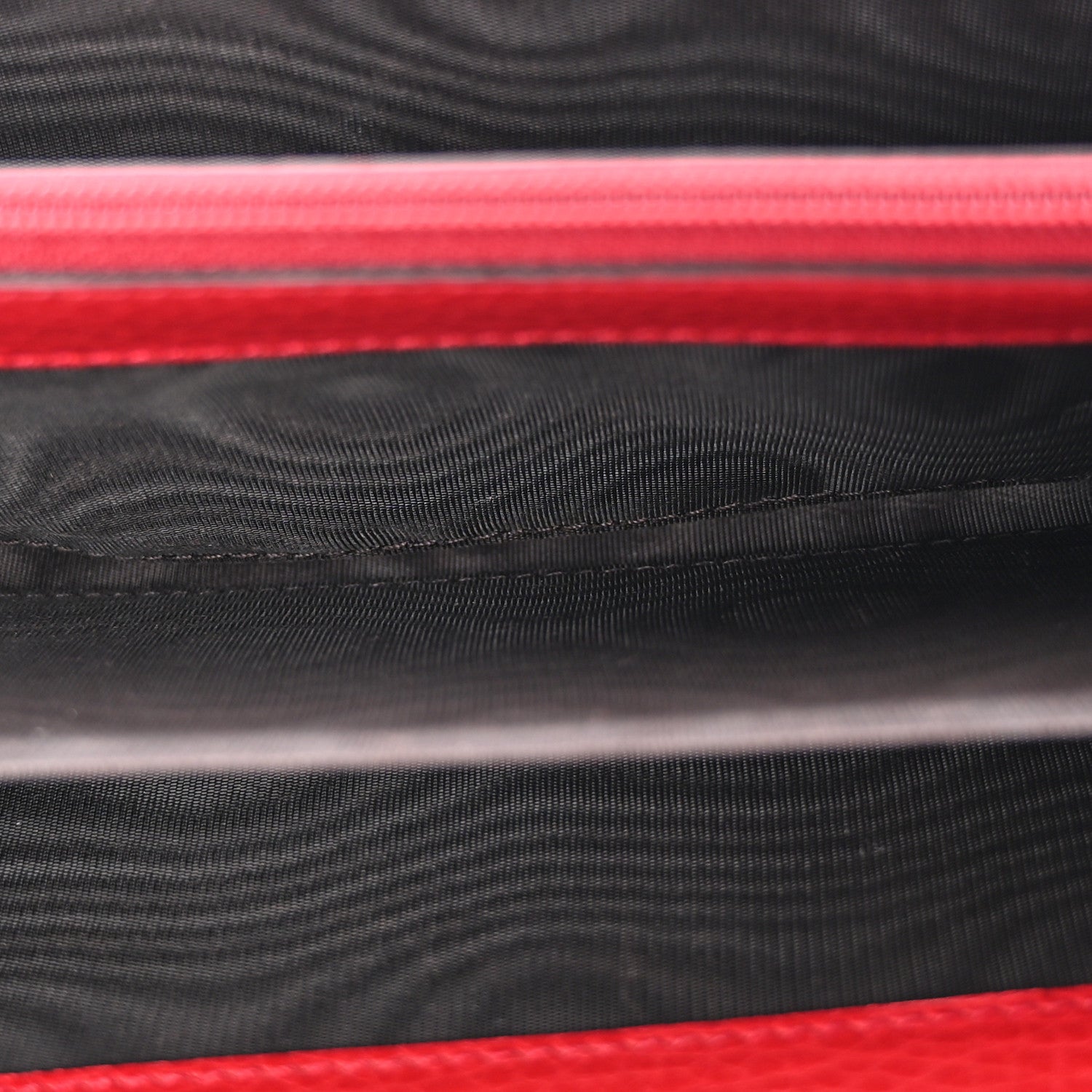 Gucci Calfskin Interlocking G French Wallet Red 6 of 9