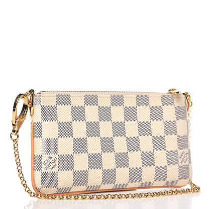 Louis Vuitton Damier Azur Pochette Milla MM 3 of 7