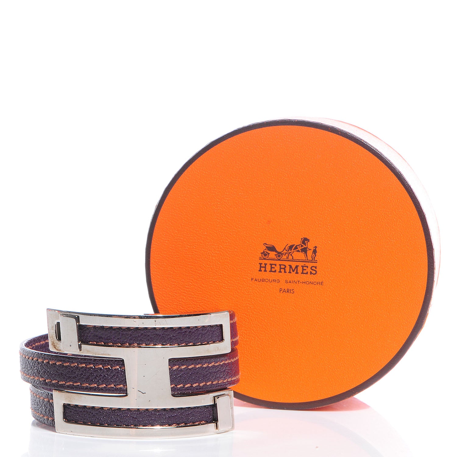 Hermes Chevre de Coromandel Pousse Pousse Bracelet Raisin 4 of 5