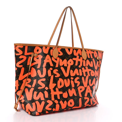 Louis Vuitton Monogram Graffiti Neverfull GM Orange 3 of 11