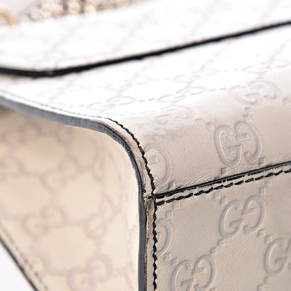Gucci Guccissima Signature Medium Emily Chain Shoulder Bag Mystic White 15 of 19