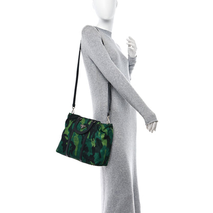 Prada Tessuto Nylon Camouflage Tote Prato 2 of 9
