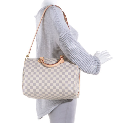 Louis Vuitton Damier Azur Speedy Bandouliere 30 2 of 8