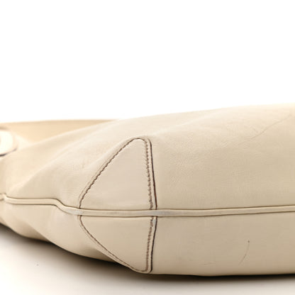 Gucci Calfskin Creole Hobo White 9 of 13