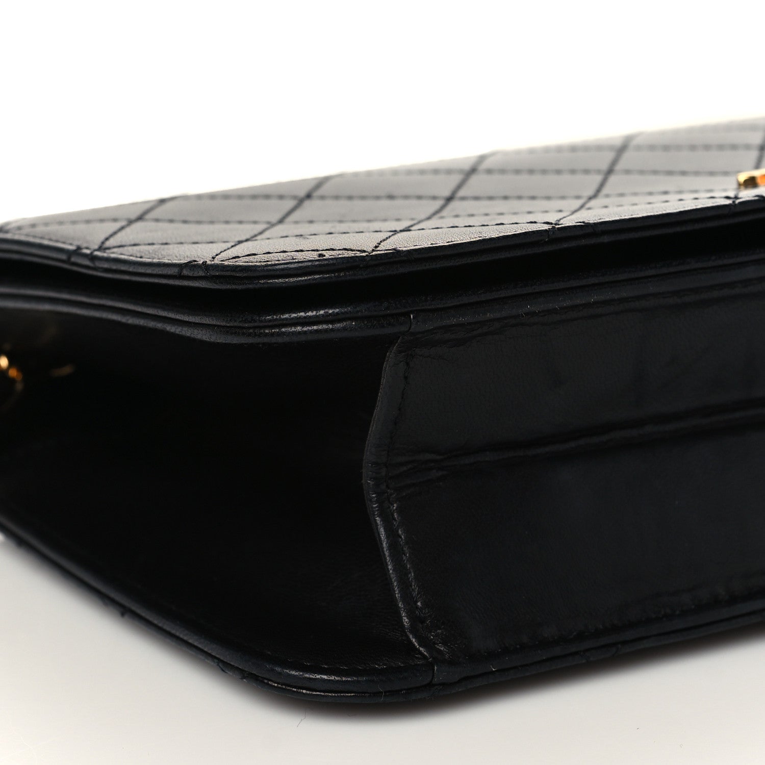 Chanel Lambskin Quilted Small Single Flap Black 8 of 10