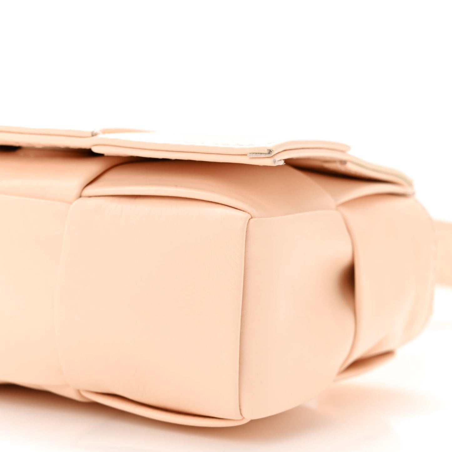 Lambskin Maxi Intrecciato Extra Mini Cassette Crossbody Bag Melon Washed