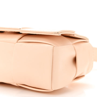 Bottega Veneta Lambskin Maxi Intrecciato Extra Mini Cassette Crossbody Bag Melon Washed 10 of 10