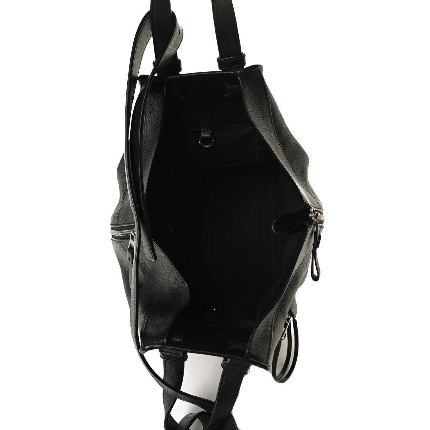 Calfskin Small Hammock Shoulder Bag Black