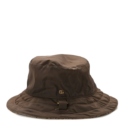 Gucci Canvas Monogram Reversible Bucket Hat Brown 10 of 14