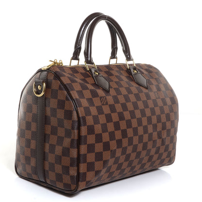 Louis Vuitton Damier Ebene Speedy Bandouliere 30 3 of 9