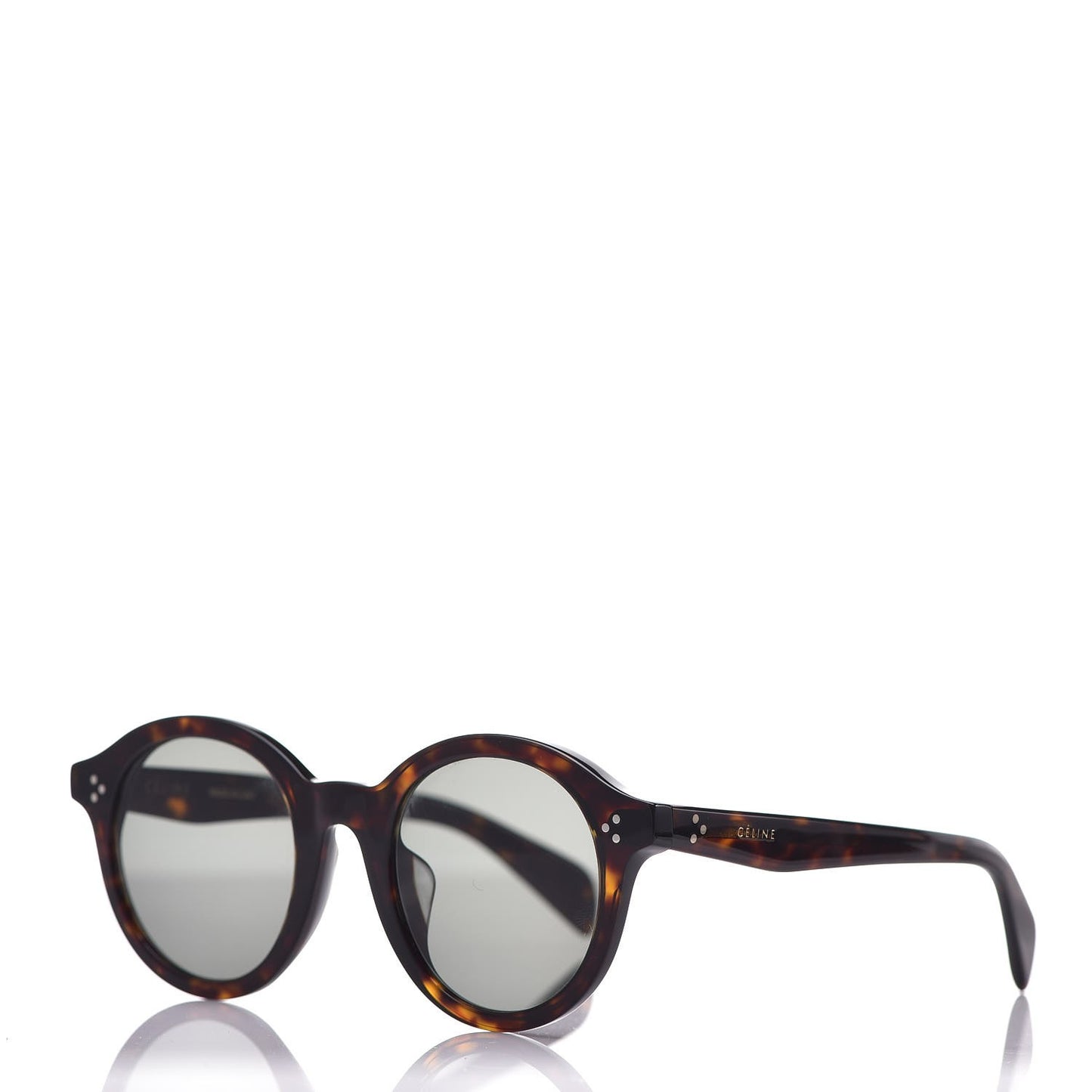 Round Sunglasses CL40034F Dark Havana