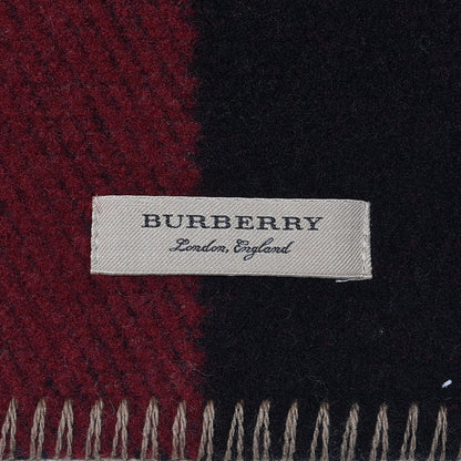 Burberry Wool Cashmere Half Mega Check Blanket Scarf House Check 4 of 4