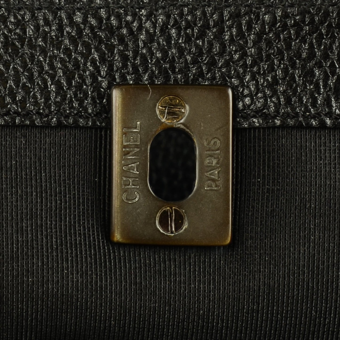 Calfskin Tall Cerf Tote Black