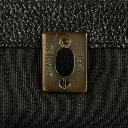 Chanel Calfskin Tall Cerf Tote Black 5 of 7