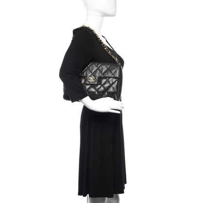 Chanel Caviar Quilted Medium Single Flap Black 2 of 15