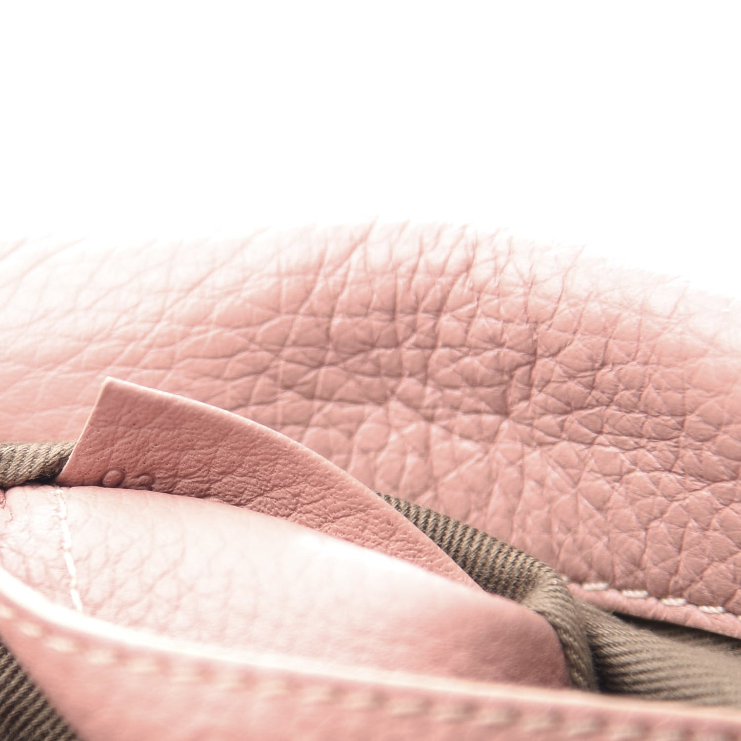 Grained Calfskin Small Marcie Saddle Bag Anemone Pink