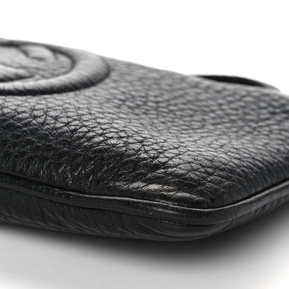Gucci Pebbled Calfskin Soho Wristlet Black 8 of 10