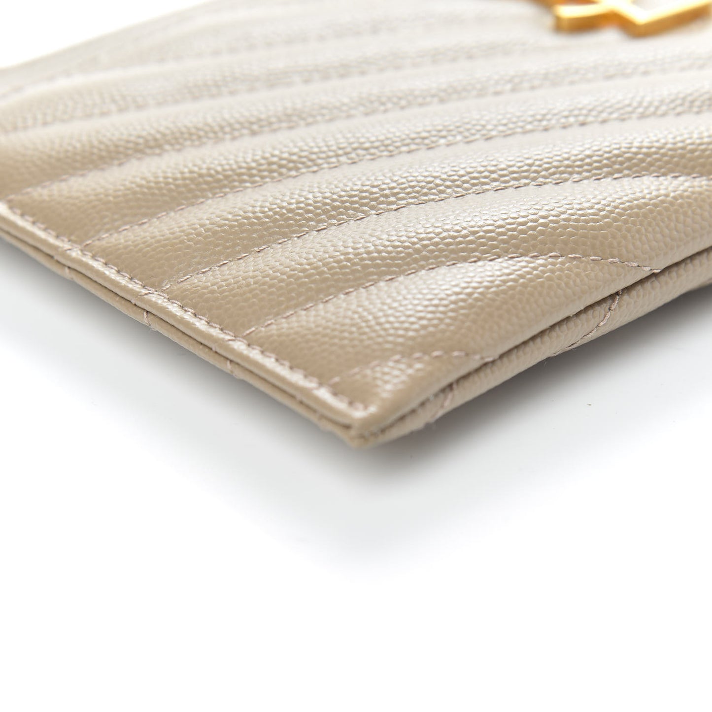 Grain De Poudre Chevron Monogram Bill Pouch Dune