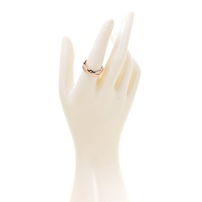 Cartier 18K Pink Yellow White Gold Small Trinity Ring 58 8.25 2 of 4