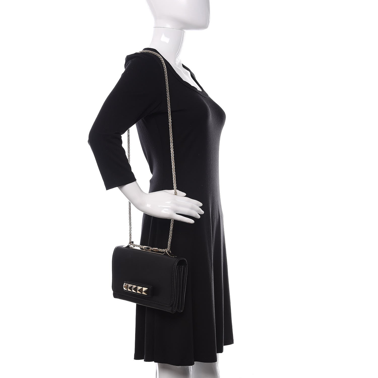 Valentino Garavani Nappa Va Va Voom Shoulder Bag Black 2 of 15