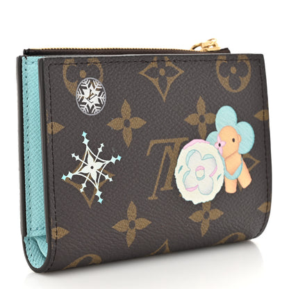 Louis Vuitton Monogram Snow Show Lisa Wallet Azur Frost 3 of 10