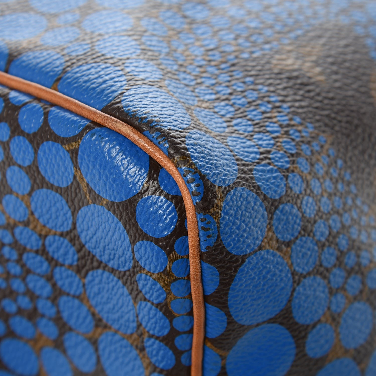 Louis Vuitton Monogram Kusama Town Speedy 30 Blue 10 of 14