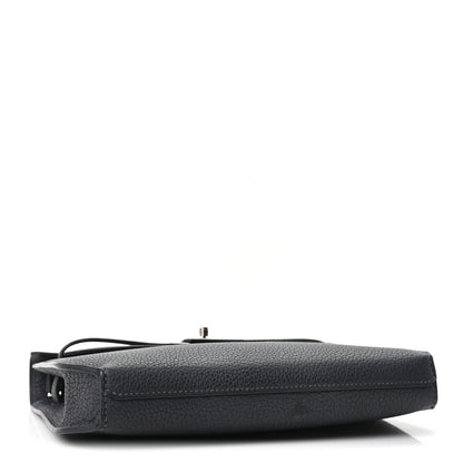 Hermes Togo Kelly Depeches 25 Pouch Black 3 of 9