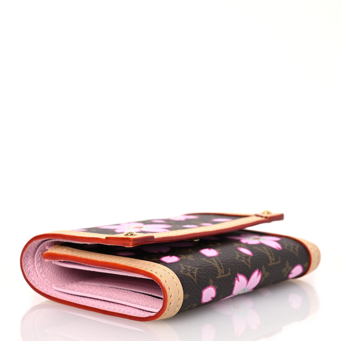 LV X TM Monogram Cherry Blossom Victorine Wallet Sakura Brown