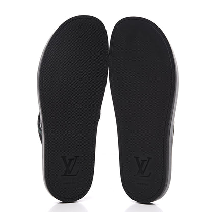 Louis Vuitton Taiga Mens Thong Sandals 10.5 Navy 5 of 8
