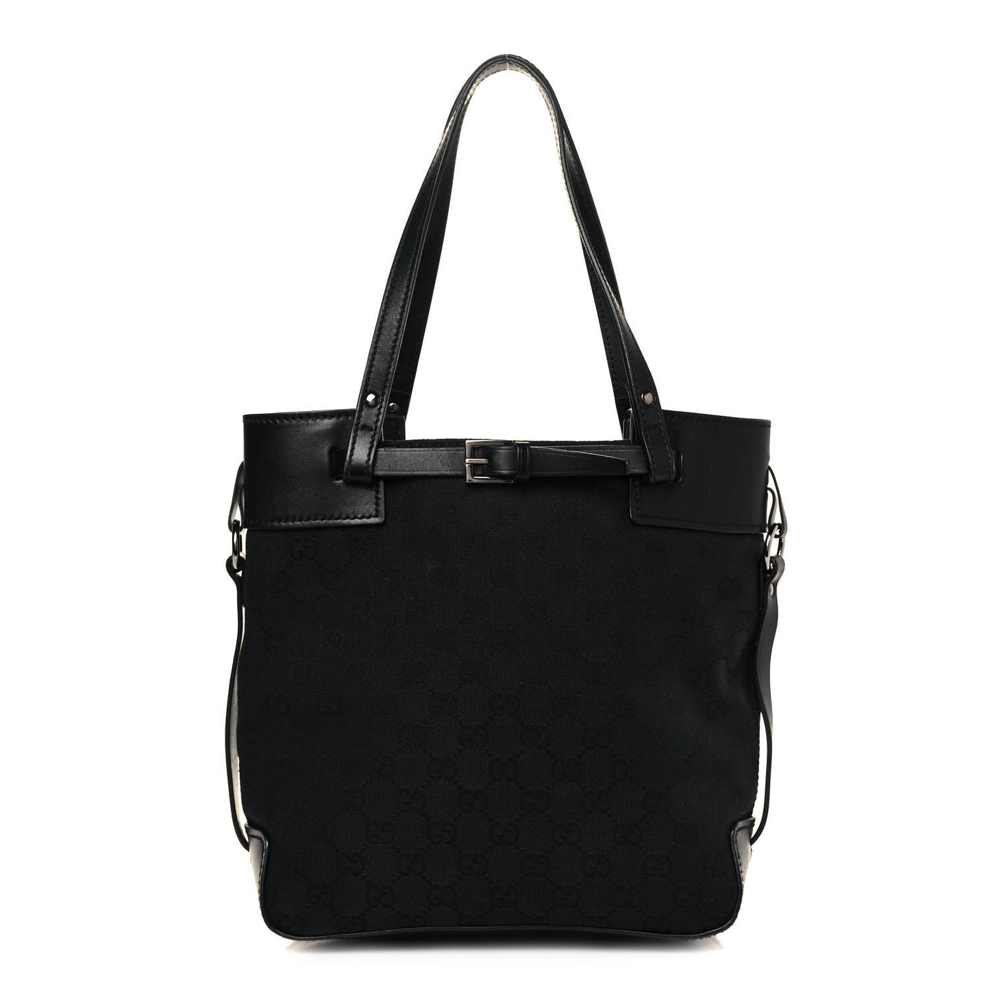Monogram Small Bucket Tote Black