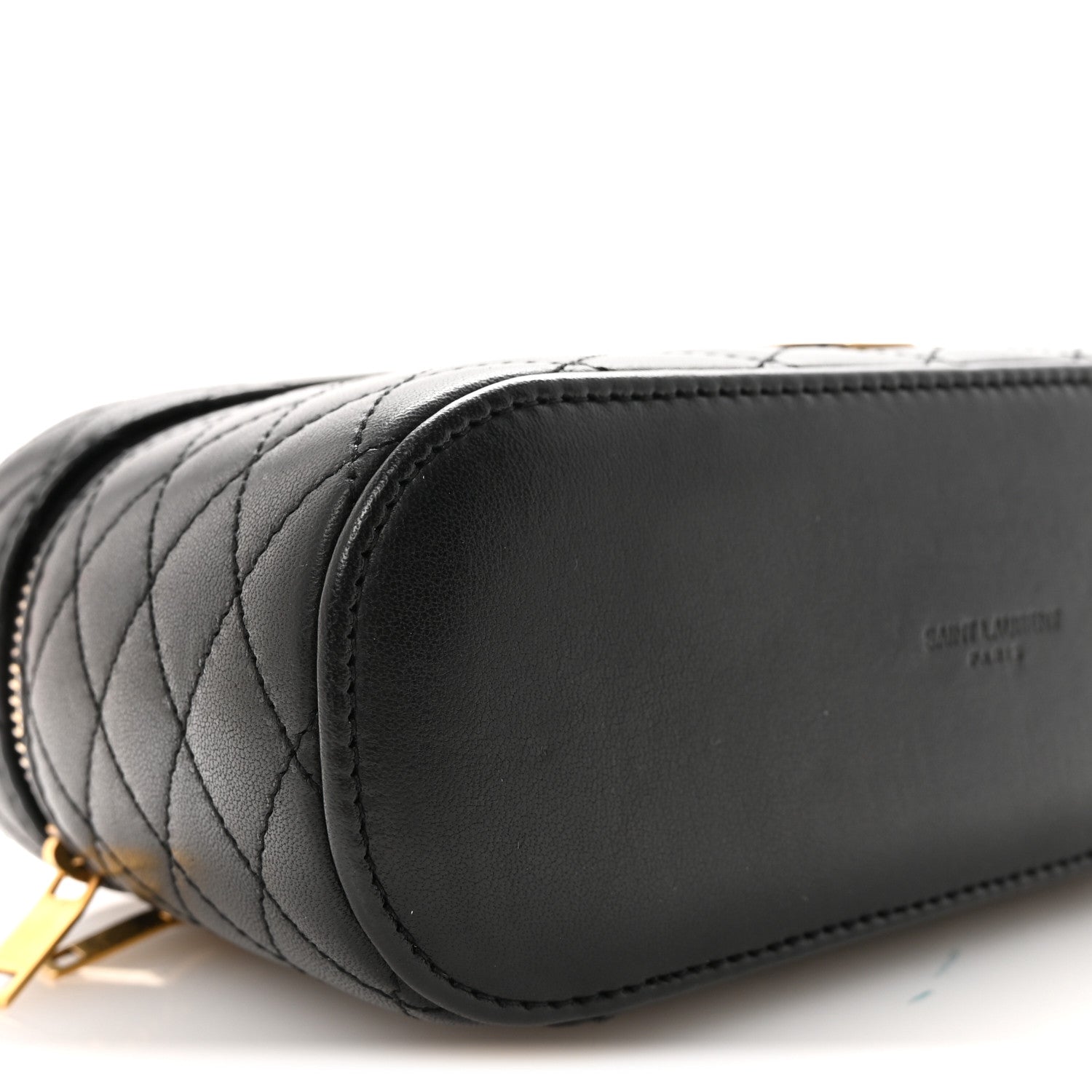 Saint Laurent Lambskin Quilted Mini Gaby Vanity Case Black 7 of 8