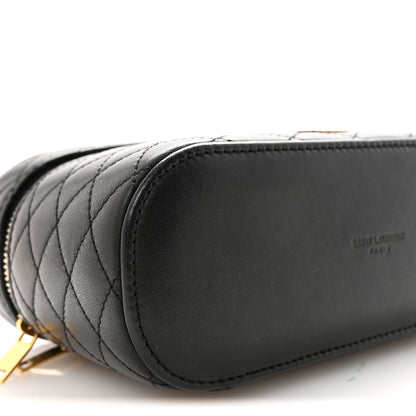 Saint Laurent Lambskin Quilted Mini Gaby Vanity Case Black 7 of 8