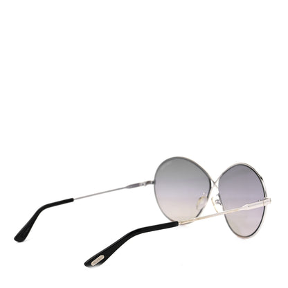 Tom Ford Metal Rania-02 Oval Sunglasses TF564 Silver 4 of 7