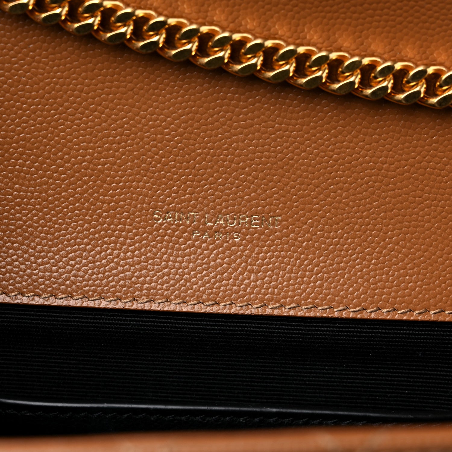 Saint Laurent Grain De Poudre Textured Mixed Matelasse Triquilt Small Monogram Satchel Dark Natural 6 of 9