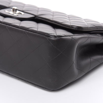 Chanel Lambskin Quilted Jumbo Double Flap Dark Grey 11 of 14