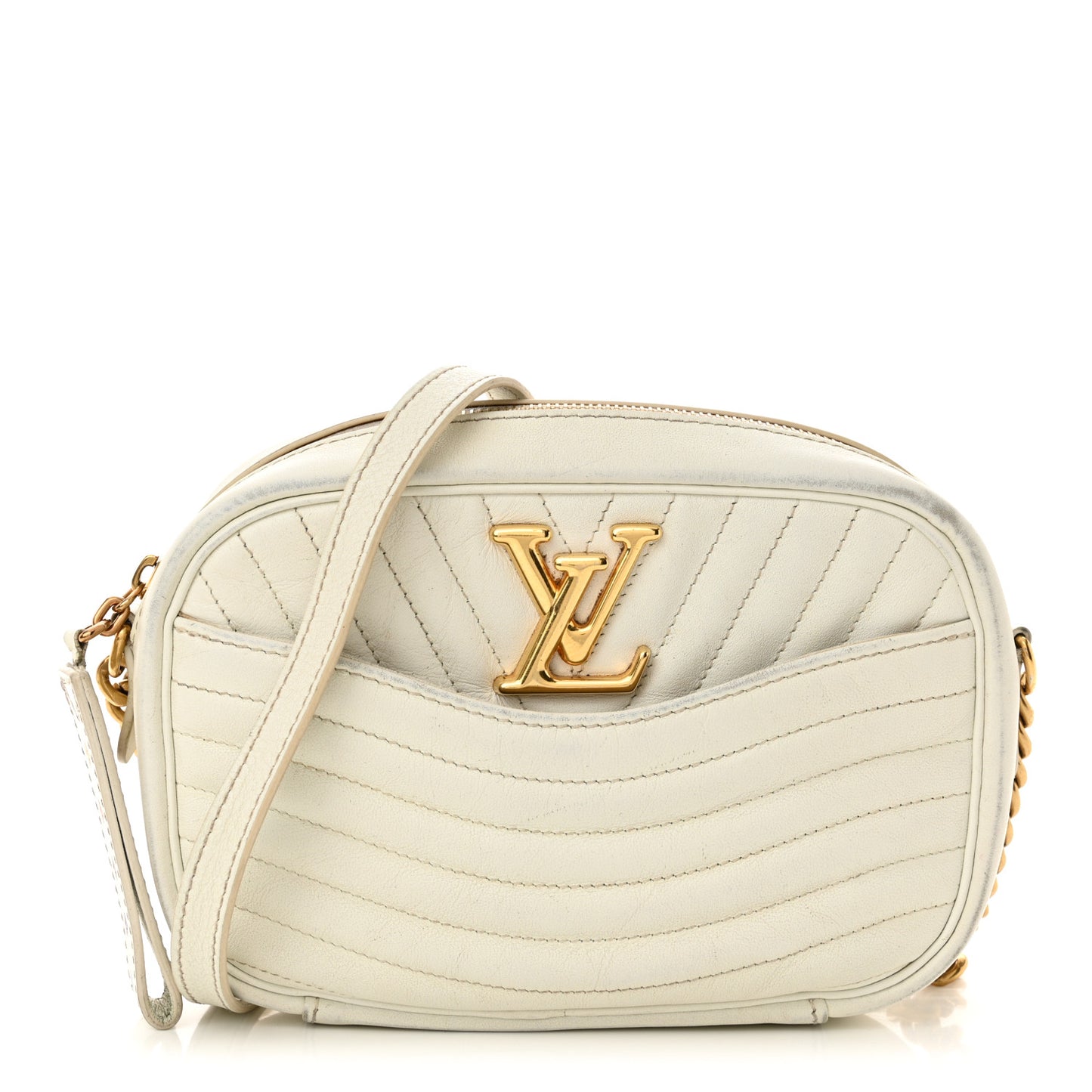 Calfskin New Wave Camera Bag White