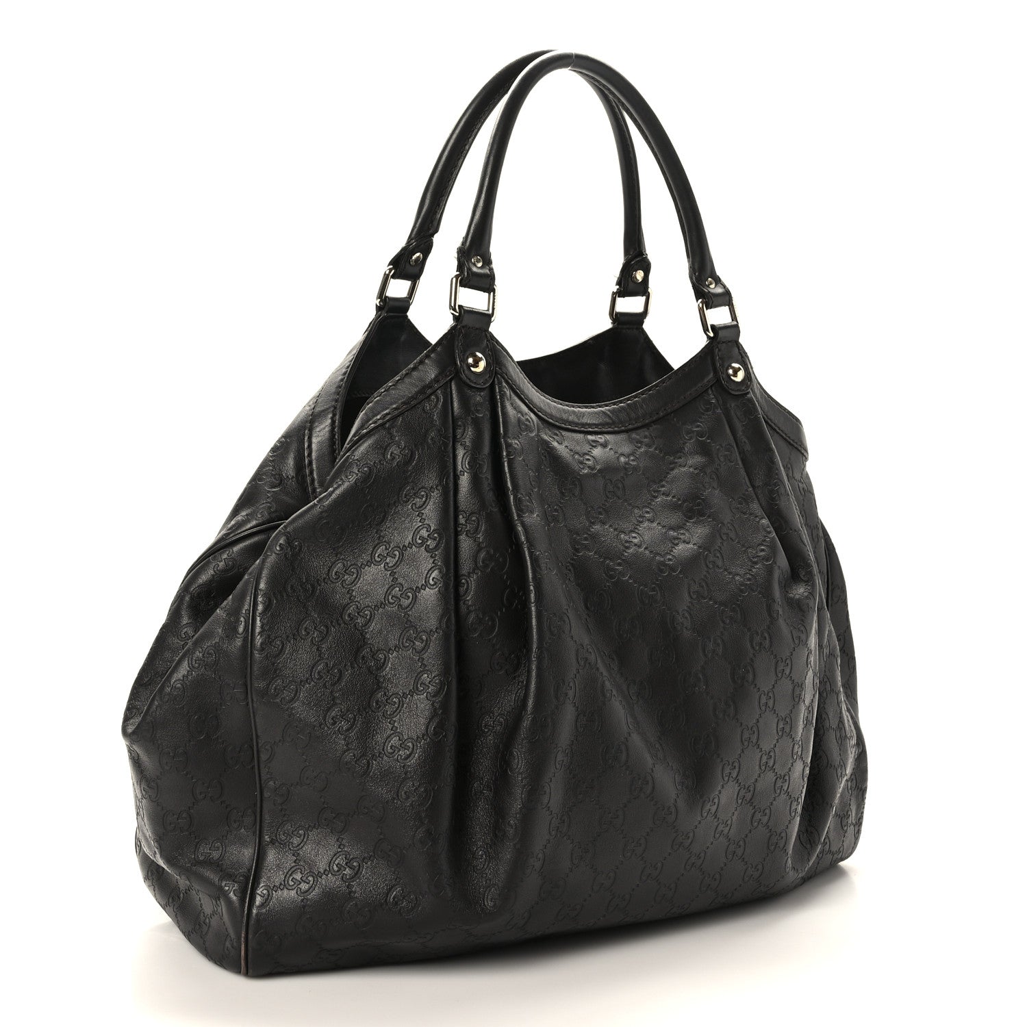 Gucci Guccissima Signature Large Sukey Tote Chocolate 4 of 13