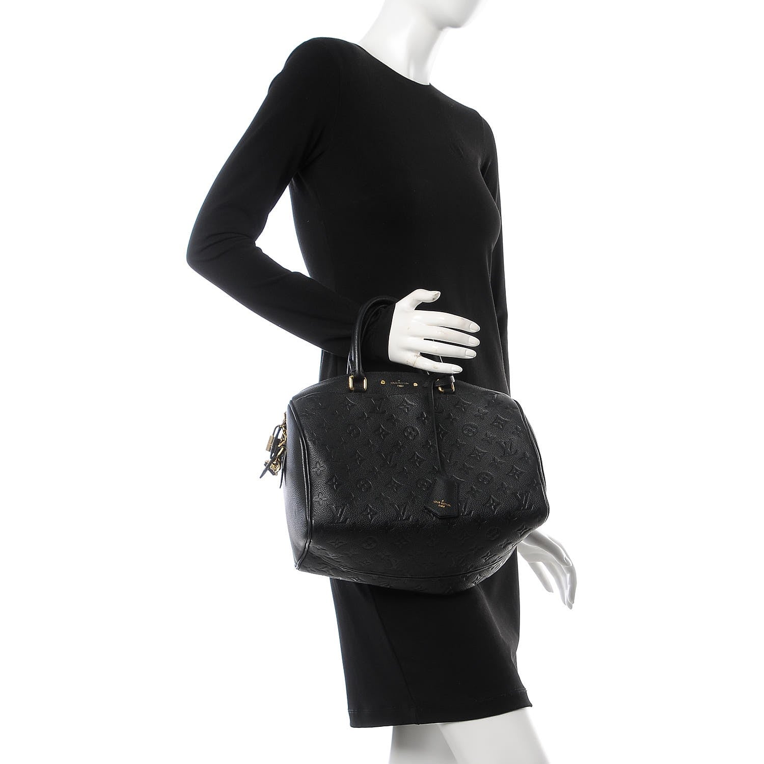 Louis Vuitton Empreinte Speedy Bandouliere 30 NM Black 3 of 8