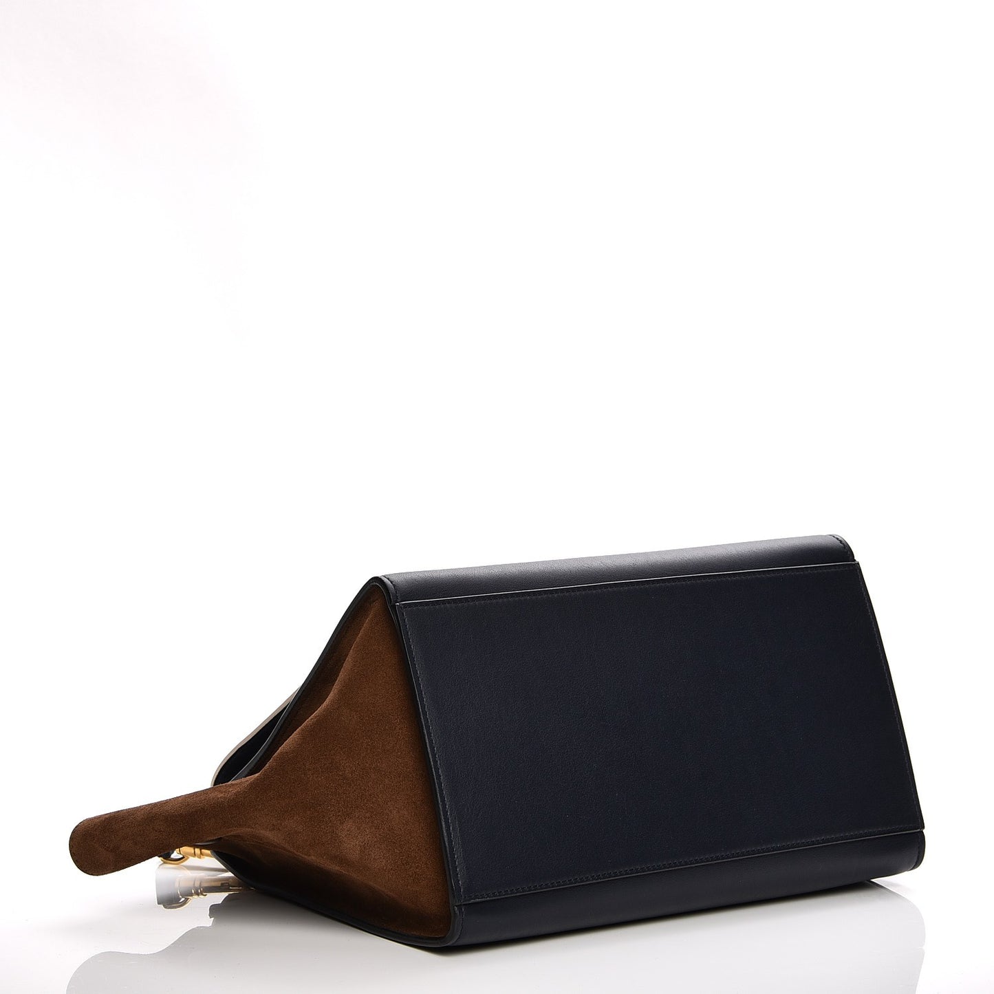 Cobra Calfskin Suede Small Tri-Color Trapeze Natural