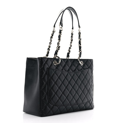 Chanel Caviar Quilted Grand Shopping Tote GST Black 4 of 14